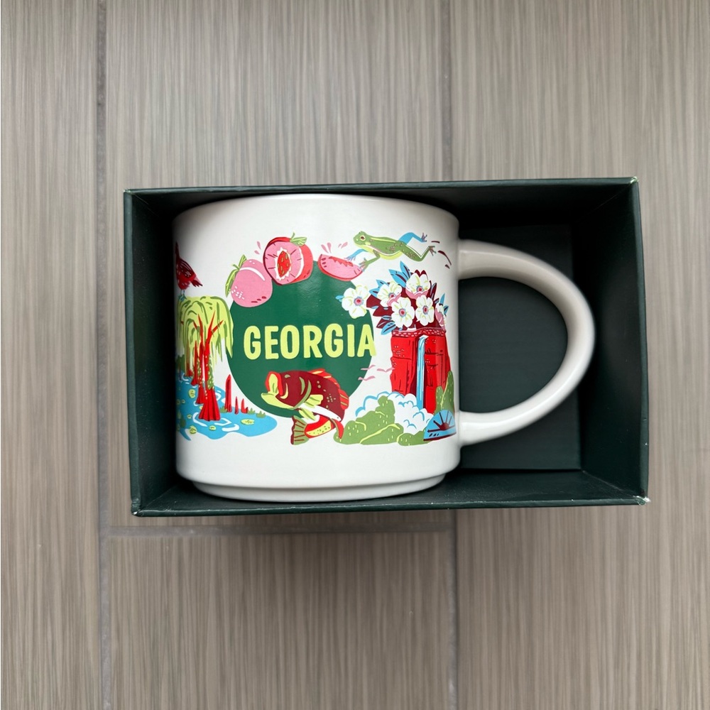 Starbucks Georgia 14oz Coffee Mug DISCOVERY SERIES DS GA Full Size Used Cup